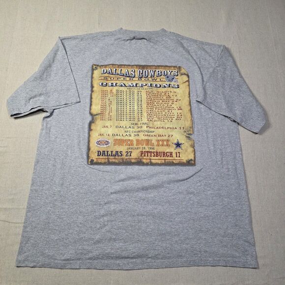Vintage 1996 Dallas Cowboys Super Bowl XXX Lee Sport Tag Tee Shirt Size XXL USA - Picture 2 of 9